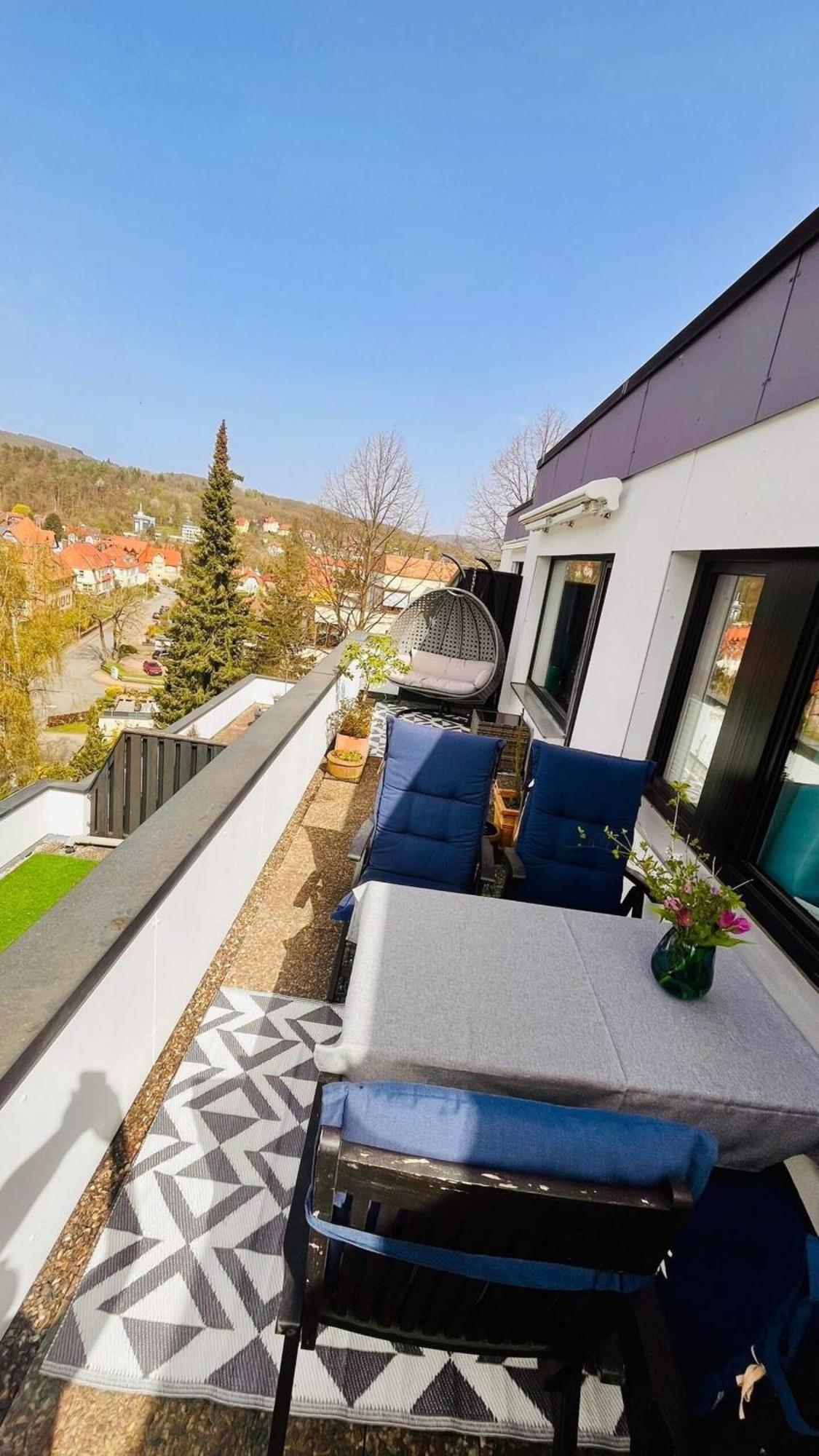 Das Kleine Penthouse Mit Kamin Bad Sachsa Exterior photo